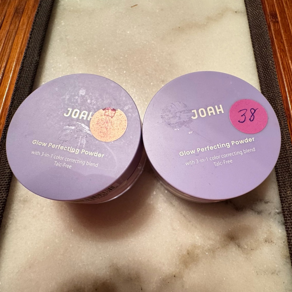 JOAH Glow Perfecting Powder, a 3-in-1 color-correcting formula - 2 piece bundle